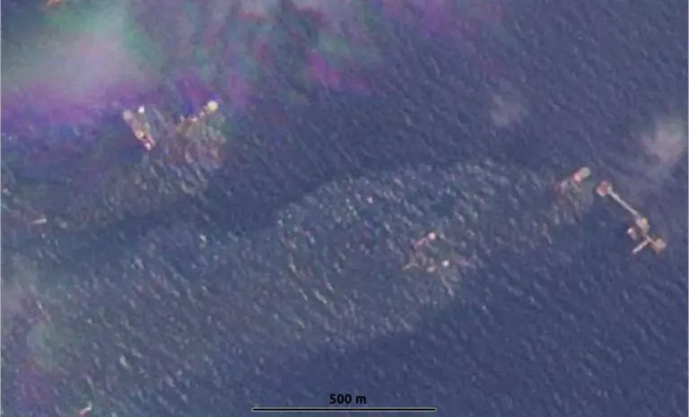 ONG´s exponen derrame de crudo en el Golfo de México tras incendio en Pemex