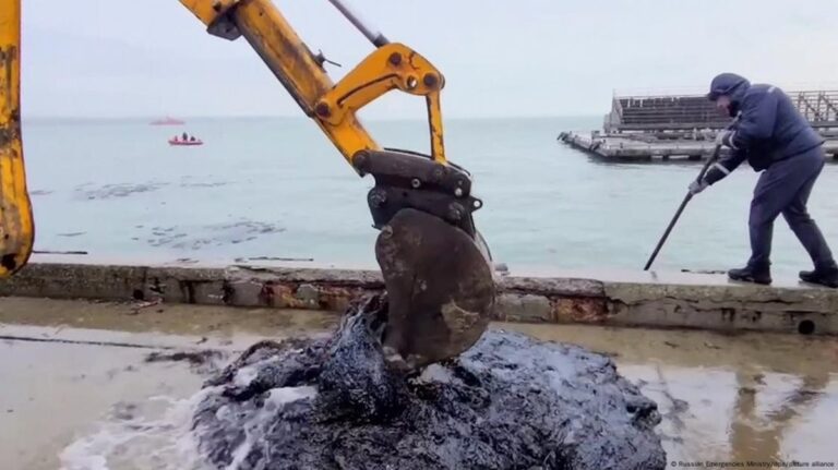 El devastador efecto del vertido de petróleo en el Mar Negro