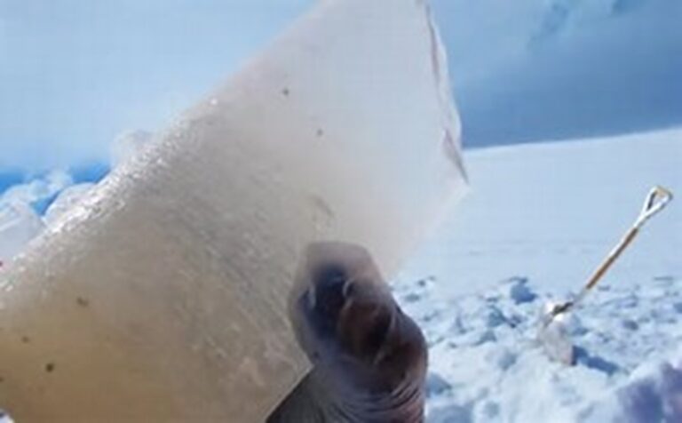 Descubren en la Antártida un 'fósil de aire' de 5 millones de años