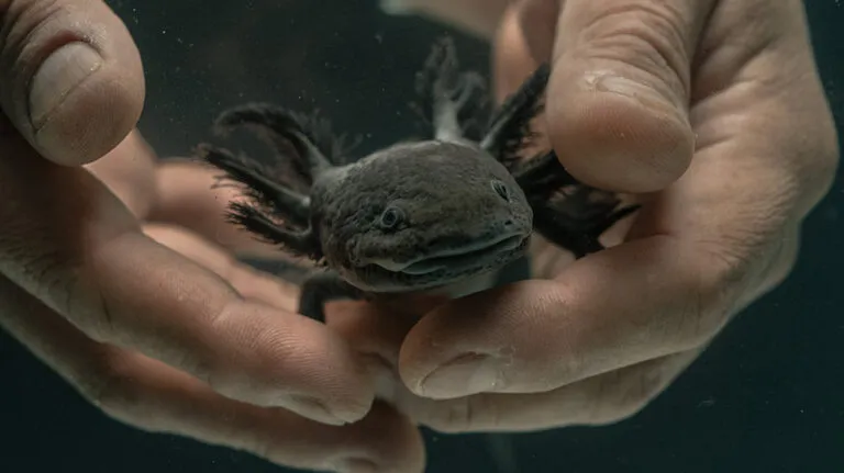 El misterio del ajolote 'invisible' de Xochimilco