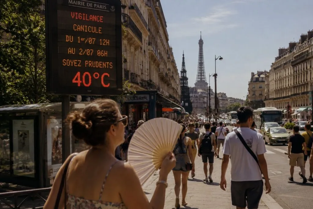 Francia suspende clases y trenes por calor extremo