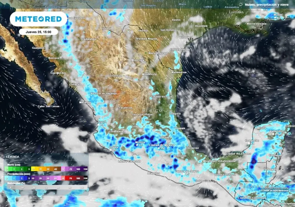 Polvo del Sahara arribará hoy jueves; ondas tropicales cruzan Occidente y Centro de México