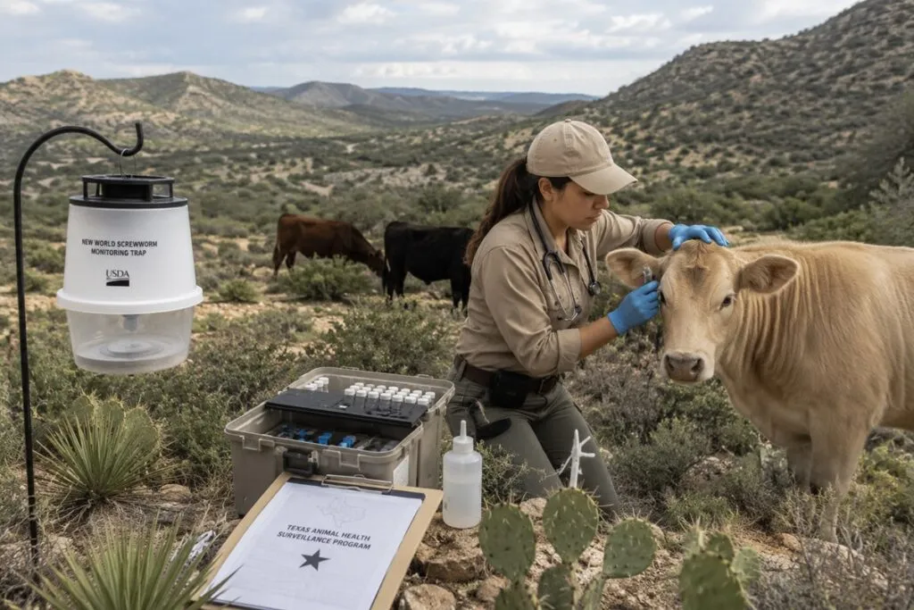 Texas activa emergencia por gusano barrenador y refuerza vigilancia sanitaria