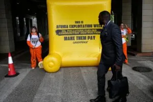 Ambientalistas protestan en conferencia sobre energía en Sudáfrica
