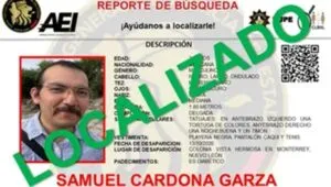 Localizan a Samuel Cardona, activista ambiental desaparecido en Monterrey
