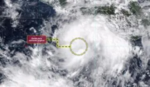 Se formó la tormenta tropical Simon a partir de la depresión tropical Veinte-E